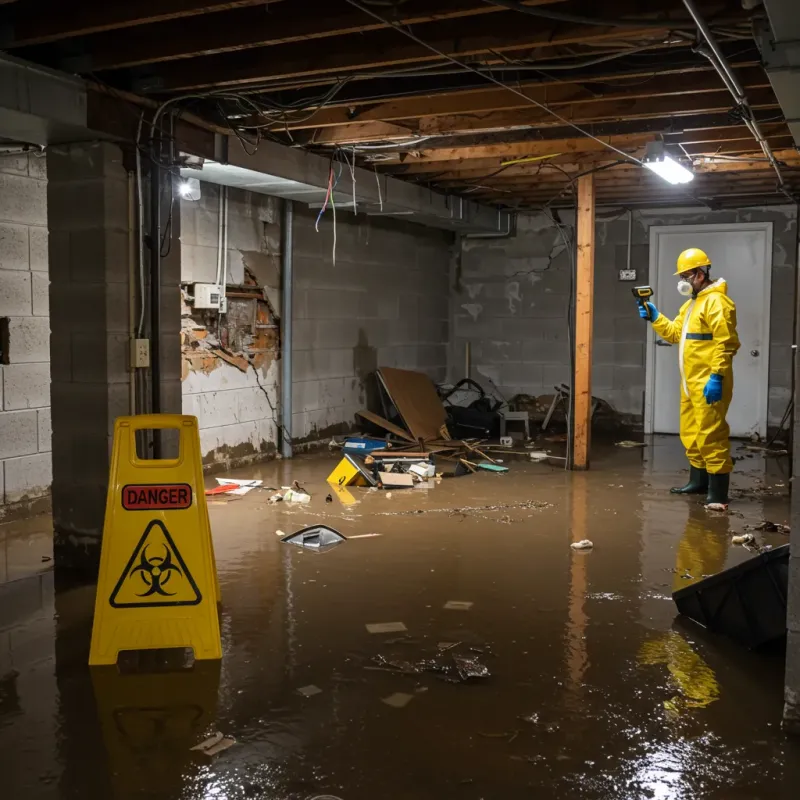 Flooded Basement Electrical Hazard in Honolulu, HI Property